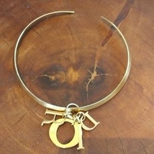 Christian Dior Charm Necklace in Gold Pre-Loved